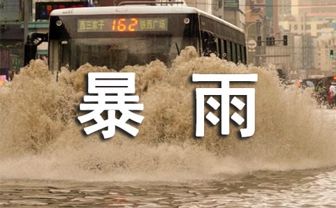 下暴雨作文