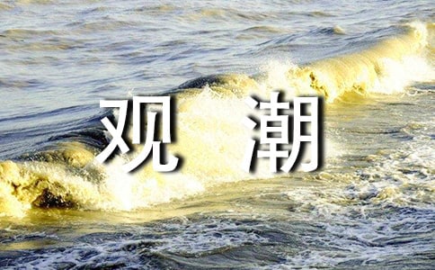 盐官观潮作文