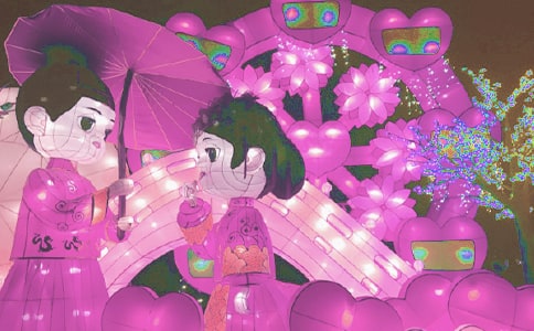 我喜欢的花灯作文