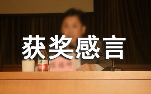 年终获奖感言