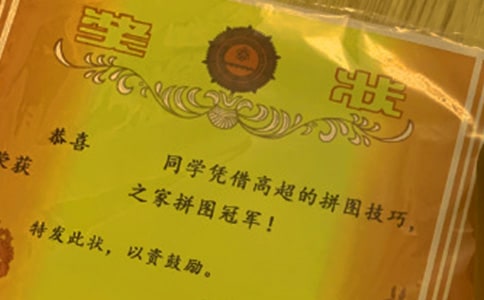 一张奖状作文