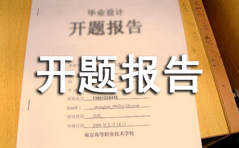 开题报告会考核评语