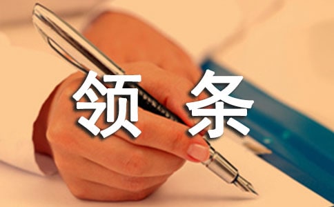 领条的格式是什么？