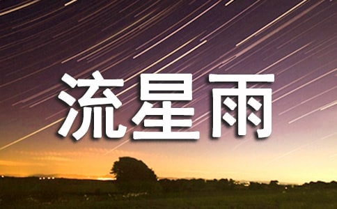关于流星雨的作文3篇