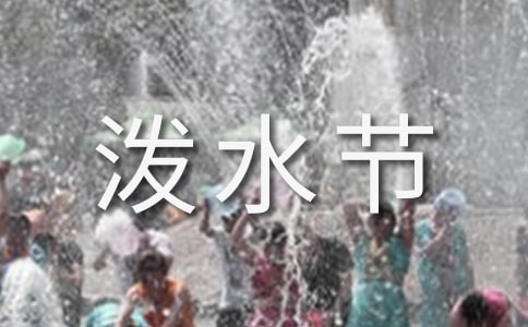 难忘的“泼水节”作文合集15篇