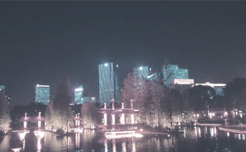 游千灯湖400字作文