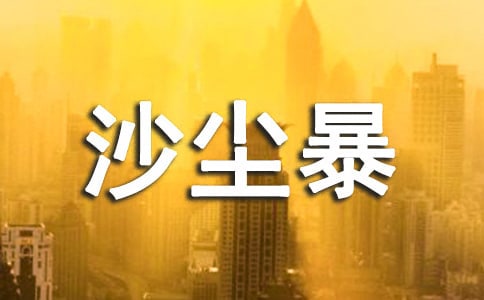 沙尘暴天气应急措施