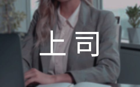 写给上司的道歉信