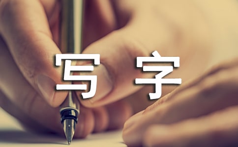 学写字作文【热门】