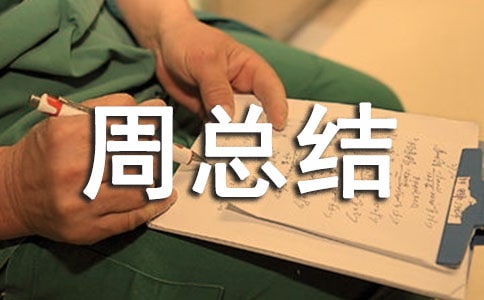 一周总结作文个人优秀范文