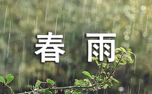 【精】春雨五年级作文