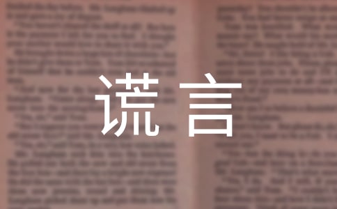 谎言的句子